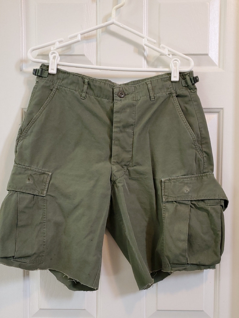 Men's OD Green Cut-off Army Shorts